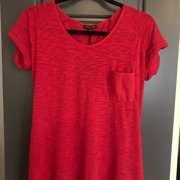 NWT Mossimo Dutti Small Red Cotton T-Shirt with Front Pocket - Picture 9 of 9